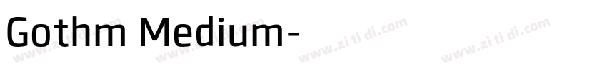 Gothm Medium字体转换